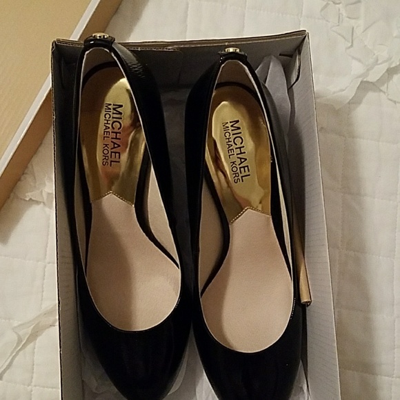 Michael Kors Black Patent Heels - Picture 2 of 7